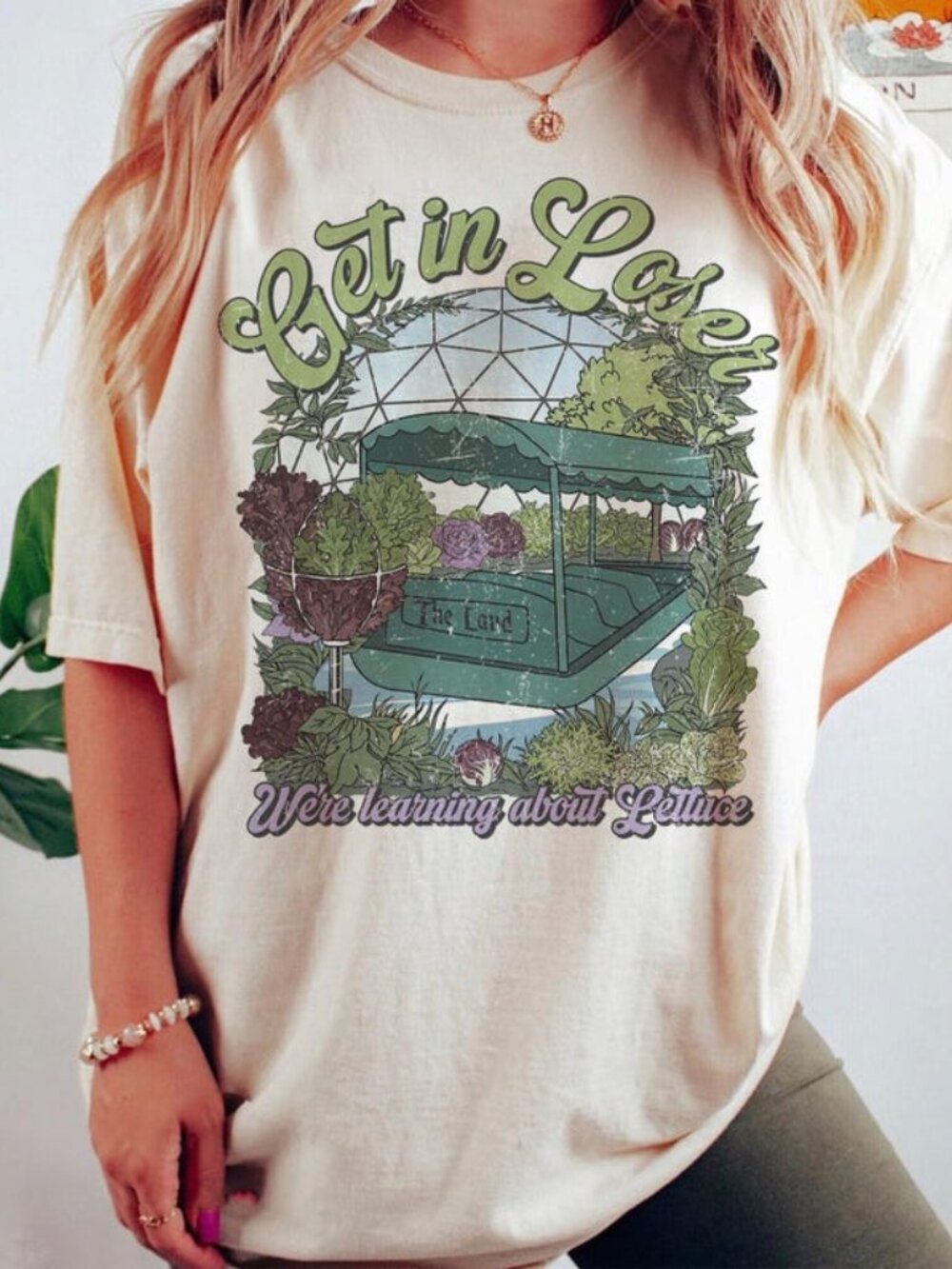 Retro The Land Epcot Inspired Shirt, Get in Loser Theme Park Tee, Matching F 209
